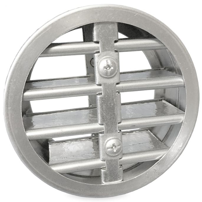 Brandwerend rond lamellenrooster Ø100mm - High Performance (vloer/buitenmuur toepassing) Brandwerend rond lamellenrooster Ø100mm - High Performance (vloer/buitenmuur toepassing)