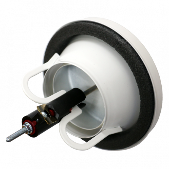 Brandwerend afvoerventiel rond - Ø 100mm - wit