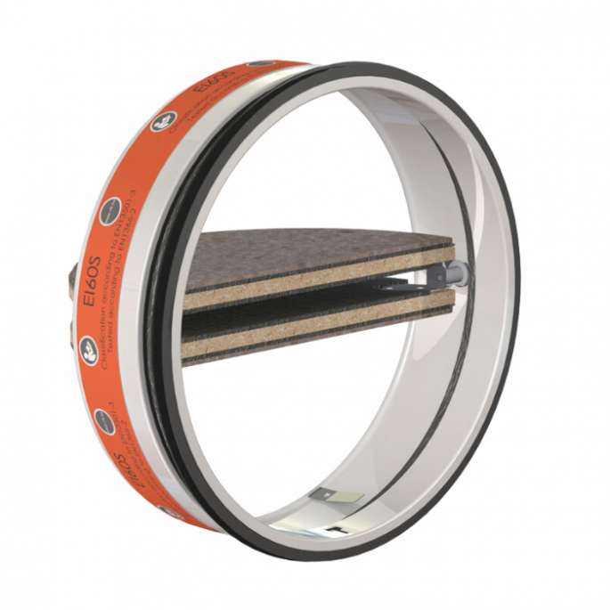 Brandwerende vlinderklep (brandklep) Ø200mm - 60 minuten