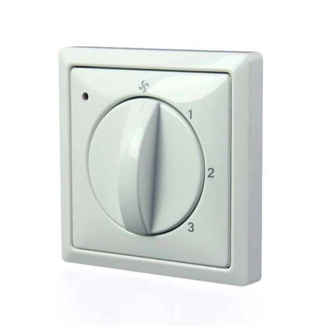 Brink 4-standenschakelaar met filterindicatie, inbouw incl. inzetplaat en afdekraam