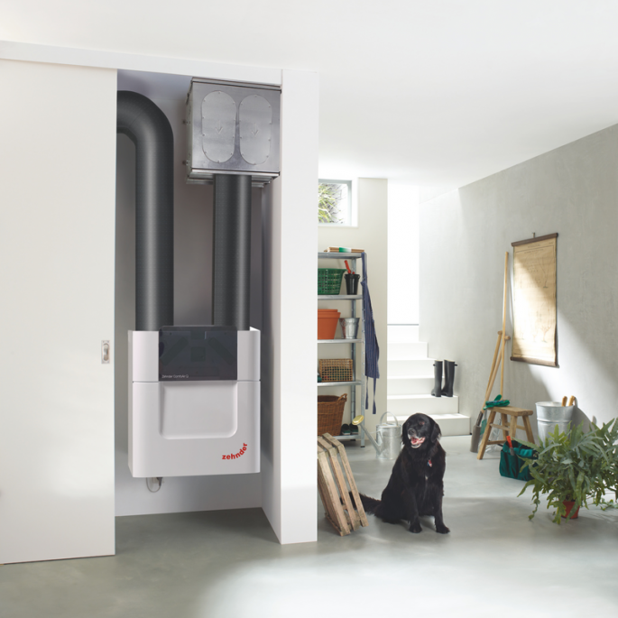 Zehnder Stork ComfoAir Q450 WTW unit NL LR - Links & Rechts uitvoerbaar