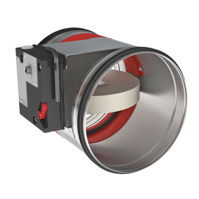 Brandklep Ø450 Autonome bediening smeltlood bij 72°C + veer Brandklep Ø450 Autonome bediening smeltlood bij 72°C + veer