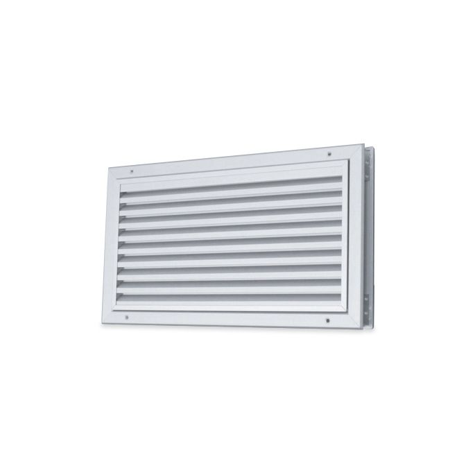 Aluminium afsluitbaar deurrooster 400 x 300mm - WIT & ALU (G31A-4030)