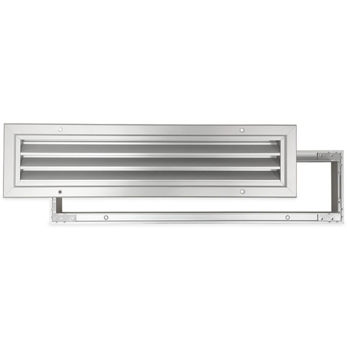 Deurrooster aluminium LxH 400 x 100mm (binnen- en buitendeur) (G34-4010AA)