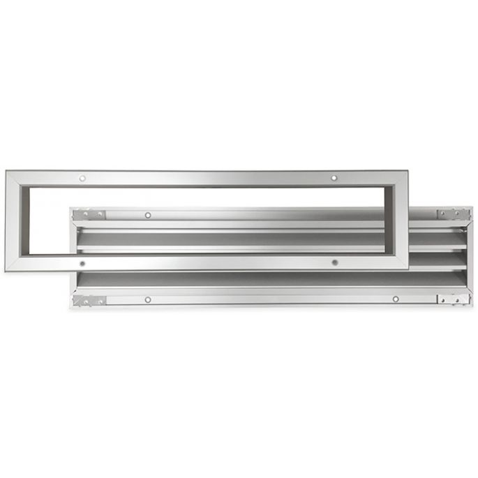 Deurrooster aluminium LxH 400 x 100mm (binnen- en buitendeur) (G34-4010AA)