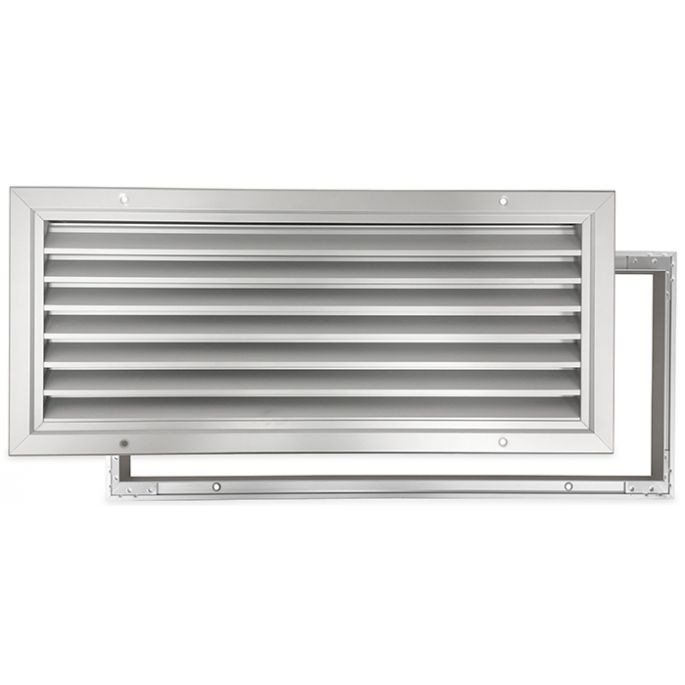 Deurrooster aluminium LxH 500 x 200mm (binnen- en buitendeur) (G34-5020AA)