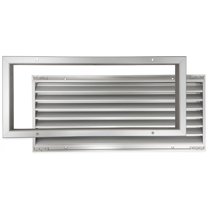 Deurrooster aluminium LxH 500 x 200mm (binnen- en buitendeur) (G34-5020AA)