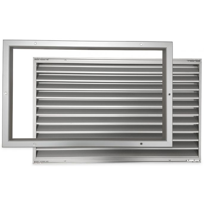 Deurrooster aluminium LxH 500 x 300mm (binnen- en buitendeur) (G34-5030AA)