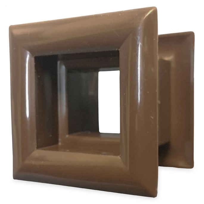 Vierkant deurrooster 29 x 29mm - kunststof bruin Vierkant deurrooster 29 x 29mm - kunststof bruin