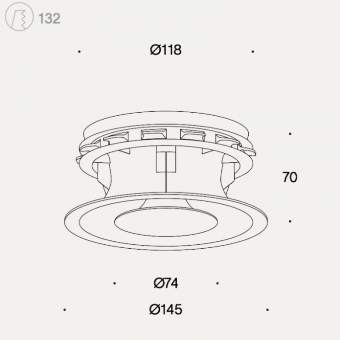 Pradovent -trim- Ø 125mm design ventiel (toevoer & afvoer) - Zwart Pradovent -trim- Ø 125mm design ventiel (toevoer & afvoer) - Zwart