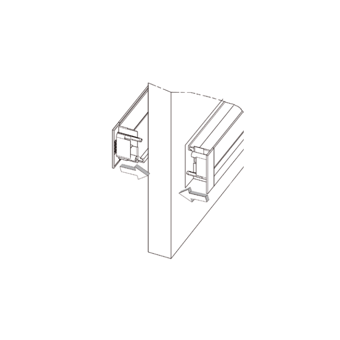 Duco DoorVent 436 x 58mm - WIT RAL9010
