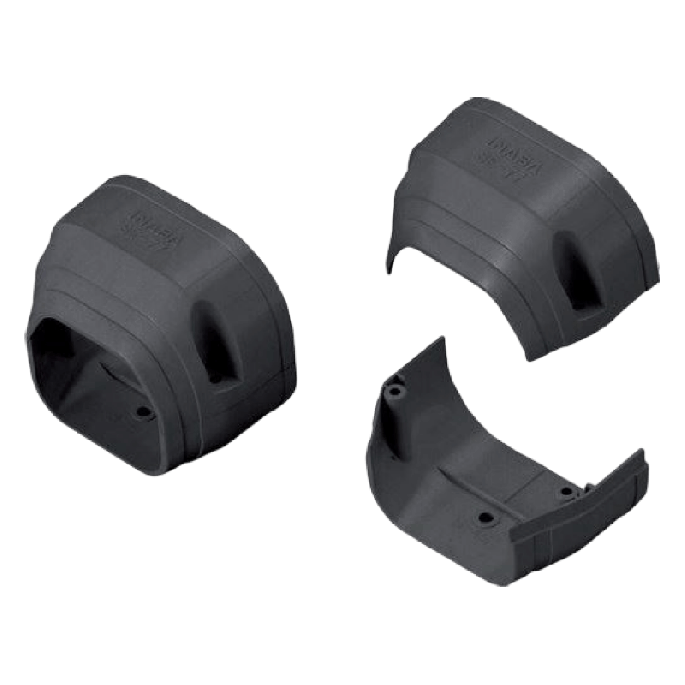 Airco eindstuk | zwart