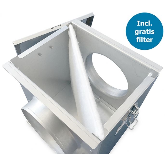 Filterbox RUCK FV100 aansluitdiameter 100mm incl. gratis filter