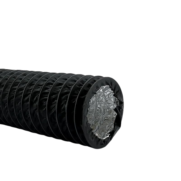 Flexibele ventilatieslang ongeïsoleerd | zwart | diameter 80mm | lengte 6 meter Flexibele ventilatieslang ongeïsoleerd | zwart | diameter 80mm | lengte 6 meter
