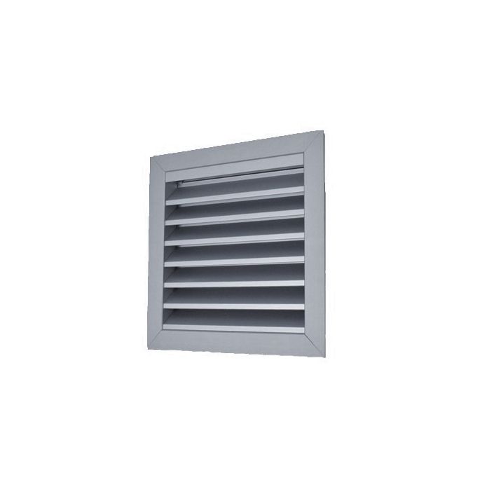 Lamellenrooster aluminium 390x390mm - inbouw