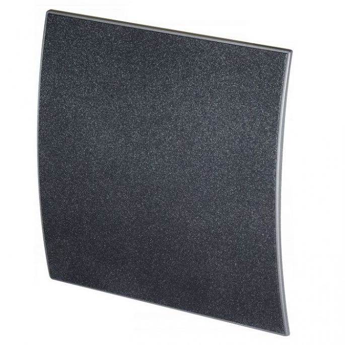 Whisper Pro-Design badkamerventilator - Ø100mm - aan/uit - gebogen kunststof - grafiet deluxe Whisper Pro-Design badkamerventilator - Ø100mm - aan/uit - gebogen kunststof - grafiet deluxe
