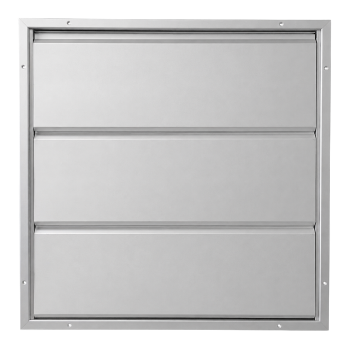 Overdrukrooster opbouw - 855 x 855mm - grote lamellen (12HD-8686AA) Overdrukrooster opbouw - 855 x 855mm - grote lamellen (12HD-8686AA)