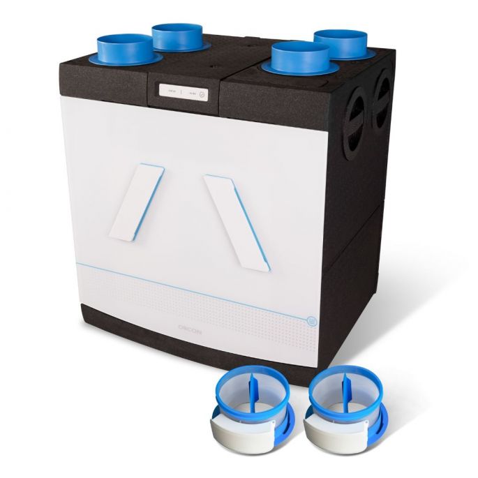 Orcon HRC-570 SmartComfort WTW unit - 570m3/h - Met 2- zoneregeling & voorverwarmer