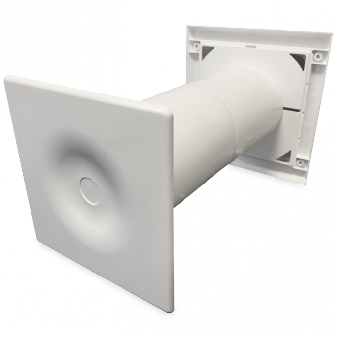 Compacte WTW ventilator HRV125P met warmtewisselaar - 50 & 70 m3/h - incl. afstandbediening