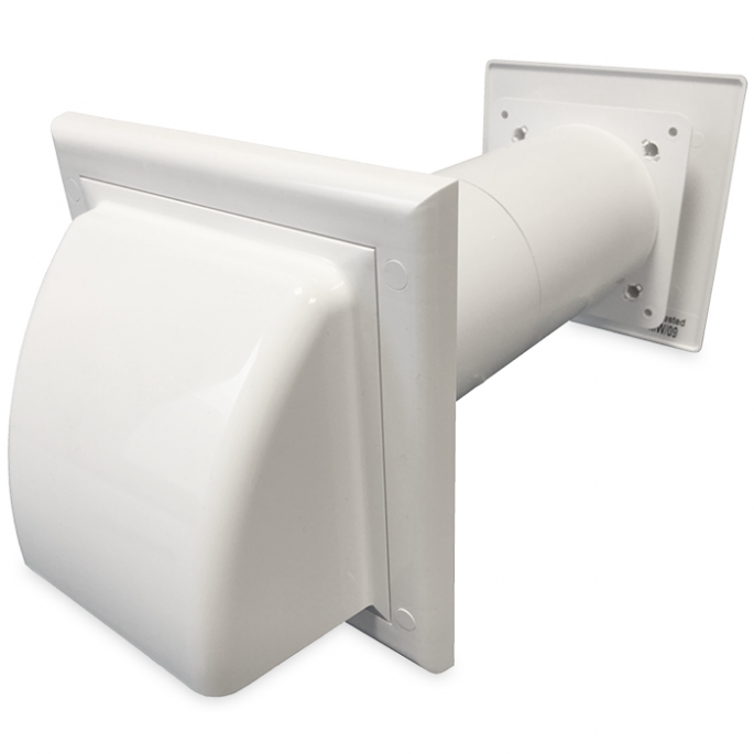 Compacte WTW ventilator HRV125P met warmtewisselaar - 50 & 70 m3/h - incl. afstandbediening