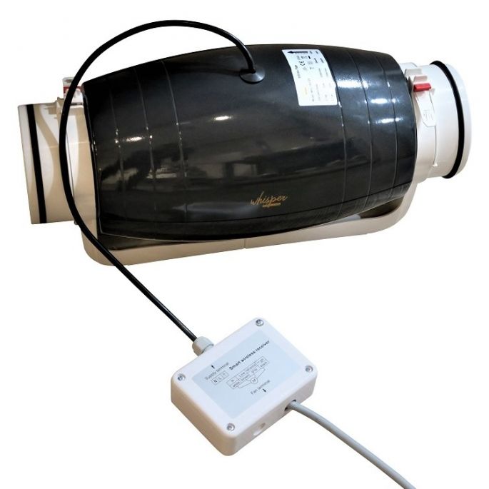 Pro-Remote PLUS draadloze bediening van ventilatoren - Vochtsensor/Temperatuur/VOC aansturing Pro-Remote PLUS draadloze bediening van ventilatoren - Vochtsensor/Temperatuur/VOC aansturing