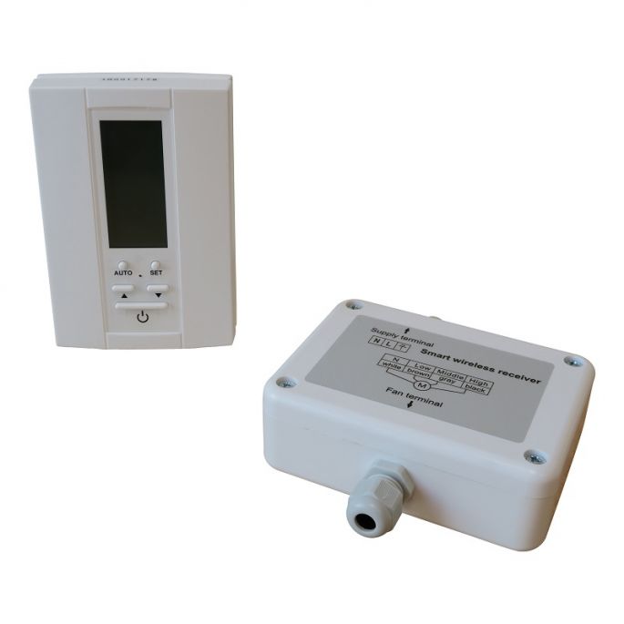 Pro-Remote PLUS draadloze bediening van ventilatoren - Vochtsensor/Temperatuur/VOC aansturing Pro-Remote PLUS draadloze bediening van ventilatoren - Vochtsensor/Temperatuur/VOC aansturing