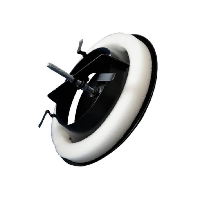 Luchtventiel | toevoer | diameter 100 mm | met veer | zwart Luchtventiel | toevoer | diameter 100 mm | met veer | zwart