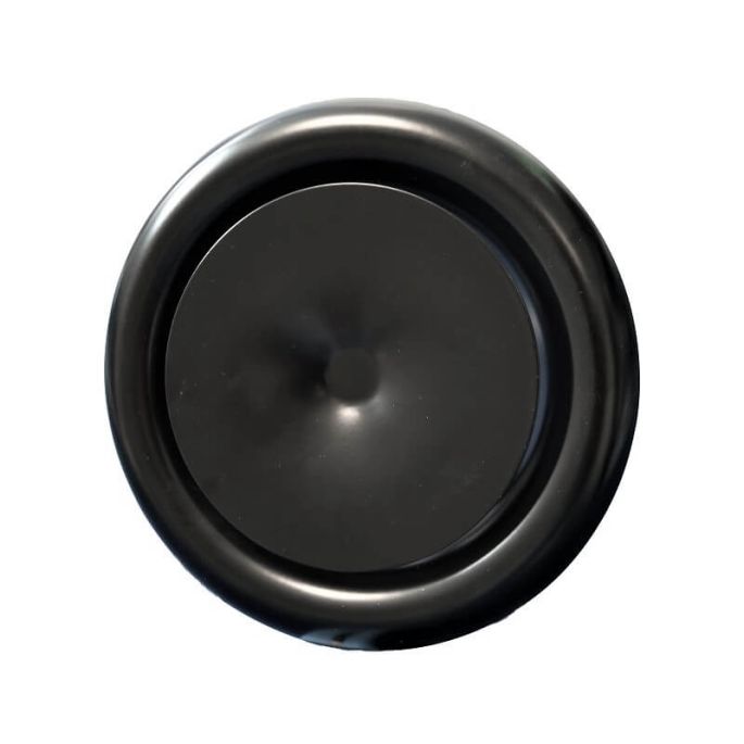 Luchtventiel | toevoer | diameter 100 mm | met veer | zwart Luchtventiel | toevoer | diameter 100 mm | met veer | zwart