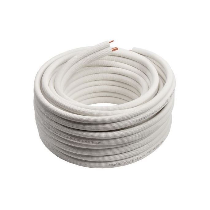 Leidingset duo | SAE-flare wartels | 1/4 en 3/8 inch | lengte 15 meter
