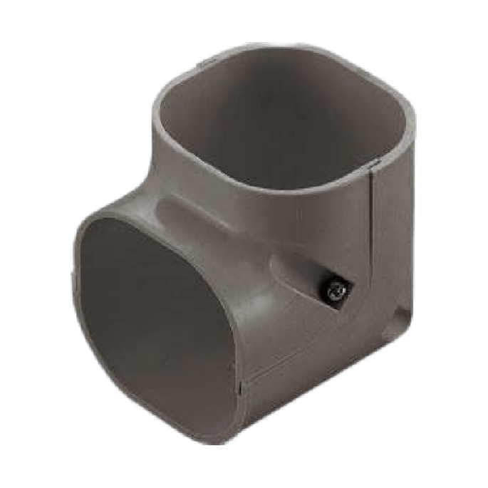 Airco korte stijgende bocht 90° | bruin Airco korte stijgende bocht 90° | bruin