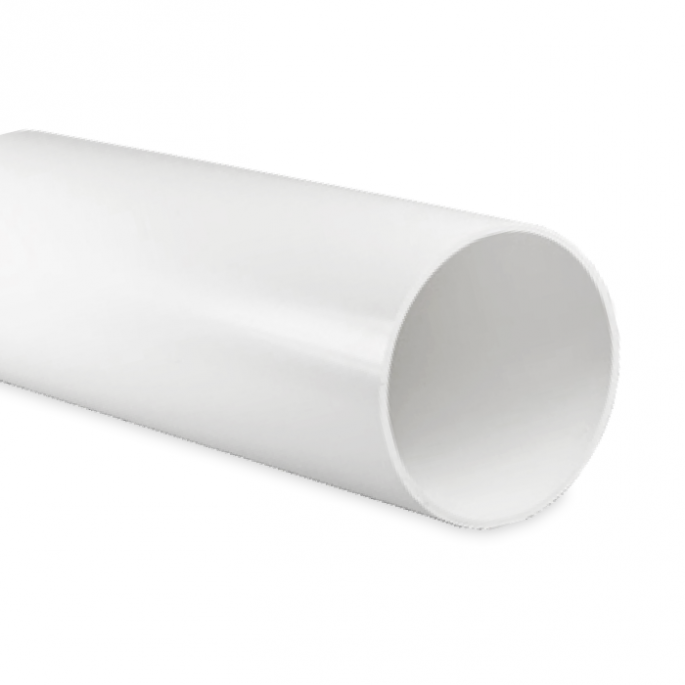 Kunststof ventilatiebuis rond | diameter 100 mm | lengte 0,5 meter