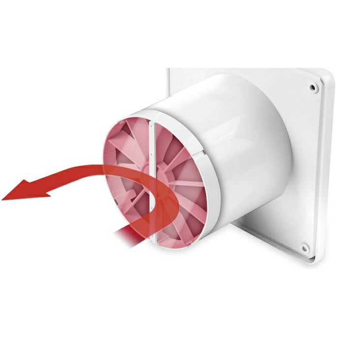 Terugslagklep (lage weerstand) kunststof Ø 100mm - IN kanaal