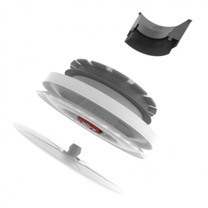 Zehnder ComfoValve Luna | toevoer | diameter 125 mm | zwart Zehnder ComfoValve Luna | toevoer | diameter 125 mm | zwart
