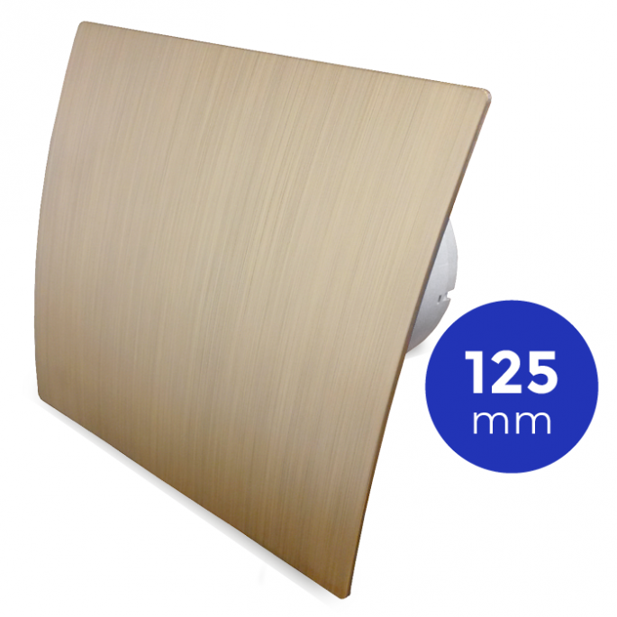 Whisper Pro-Design badkamerventilator - Ø125mm - aan/uit - kunststof - goud