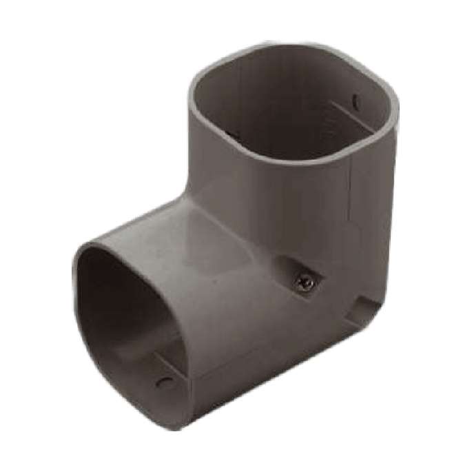 Airco lange stijgende bocht 90° | bruin Airco lange stijgende bocht 90° | bruin