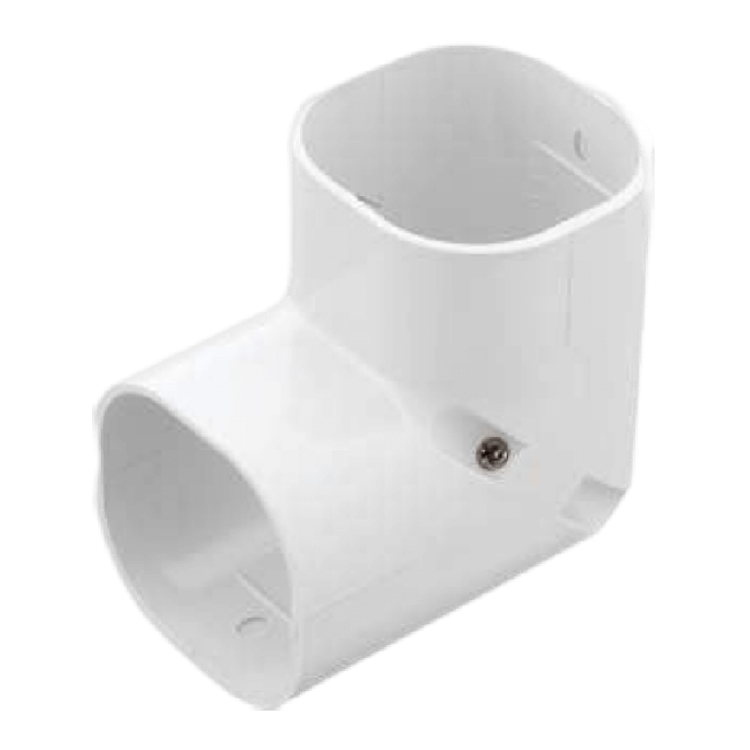 Airco lange stijgende bocht 90° | wit Airco lange stijgende bocht 90° | wit