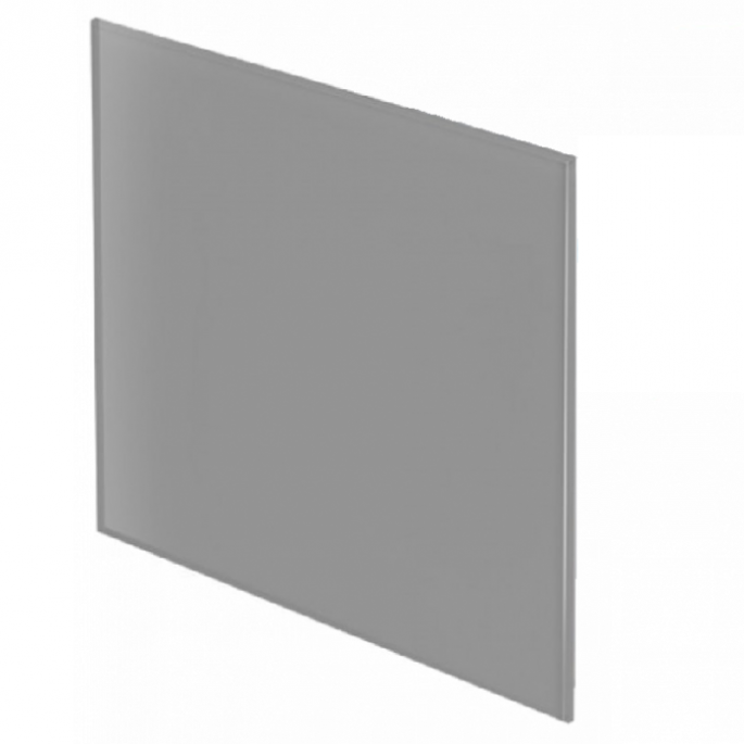 Whisper Pro-Design badkamerventilator - Ø125mm - met nalooptimer - vlak glas - mat grijs