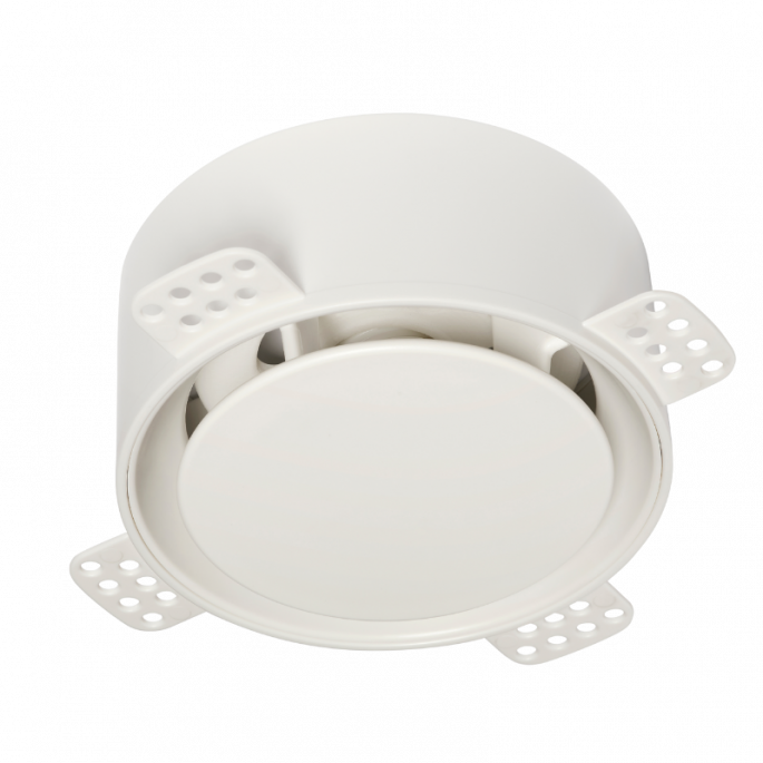NoShow 2.0 instucbaar designventiel 125mm - toevoer/afvoer - WIT