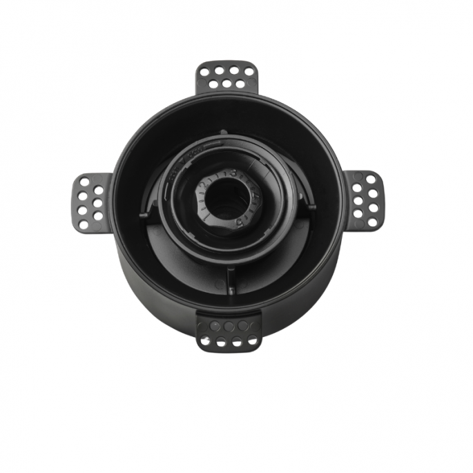 NoShow instucbaar designventiel 125mm - toevoer/afvoer - ZWART NoShow instucbaar designventiel 125mm - toevoer/afvoer - ZWART