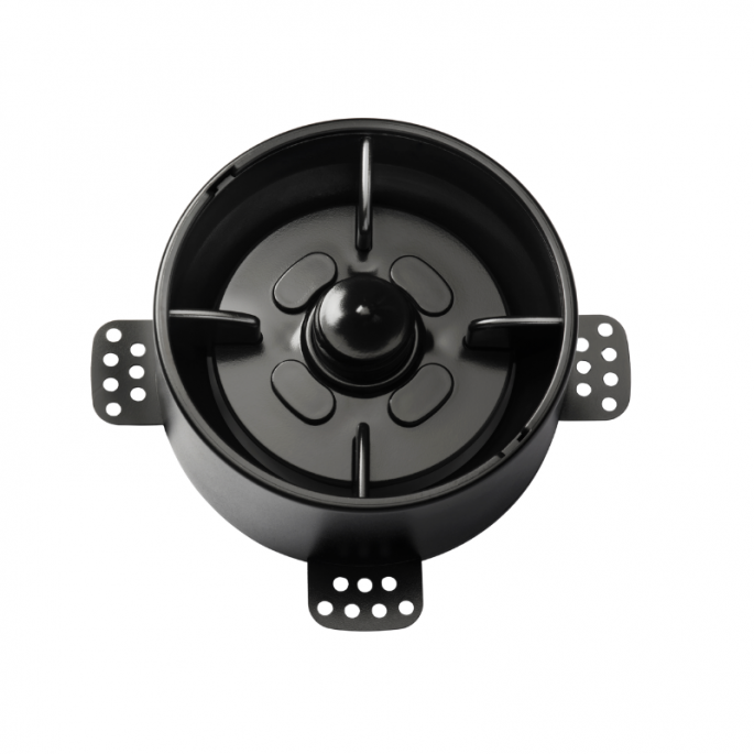 NoShow instucbaar designventiel 125mm - toevoer/afvoer - ZWART NoShow instucbaar designventiel 125mm - toevoer/afvoer - ZWART