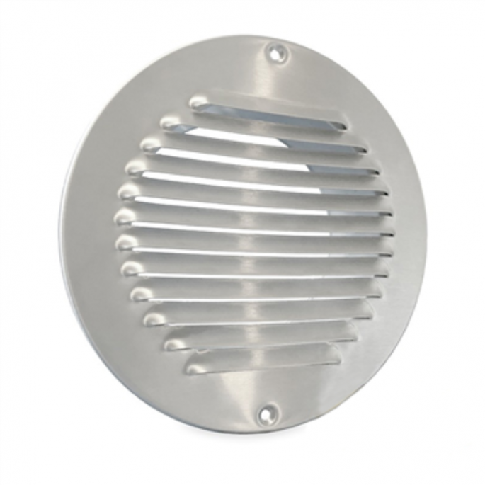 Rond schoepenrooster RVS opbouw - 175mm (1-R175I)