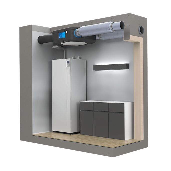 Orcon HRC-260 OptiAir WTW plafond unit - 260m3/h - Met voorverwarmer