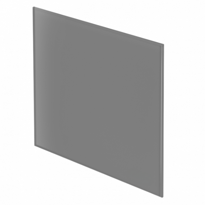 Whisper Pro-Design badkamerventilator - Ø100mm - met nalooptimer + vochtsensor - vlak glas - mat grijs