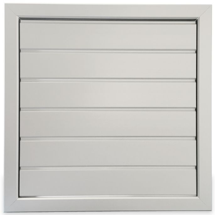 Overdrukrooster opbouw (BxH) 355 x 355mm - aluminium naturel geanodiseerd