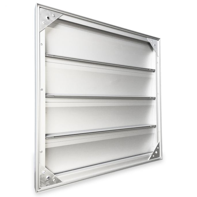 Overdrukrooster opbouw (BxH) 428 x 428mm - aluminium - naturel geanodiseerd Overdrukrooster opbouw (BxH) 428 x 428mm - aluminium - naturel geanodiseerd