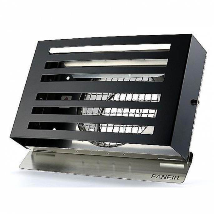 Design gevelkap PREMIUM LINE -BETA- Ø 100mm met grofmazig gaas - ZWART RAL7021