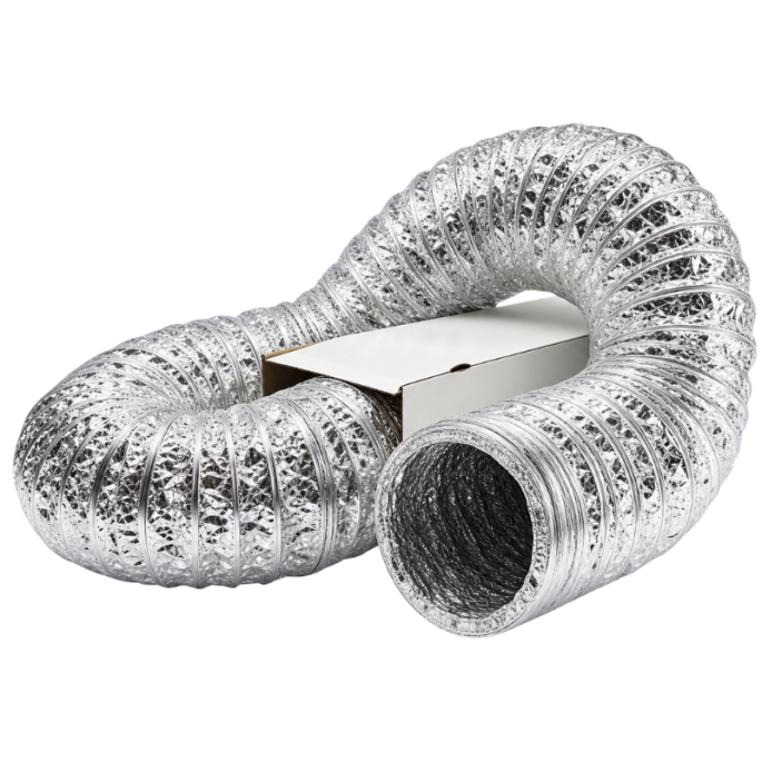 Flexibele ventilatieslang ongeïsoleerd | aluminium | diameter 315mm | lengte 10 meter Flexibele ventilatieslang ongeïsoleerd | aluminium | diameter 315mm | lengte 10 meter