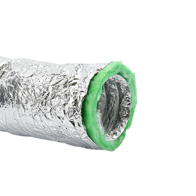 Geïsoleerde flexibele ventilatieslang | diameter 200 mm | aluminium | lengte 6 meter