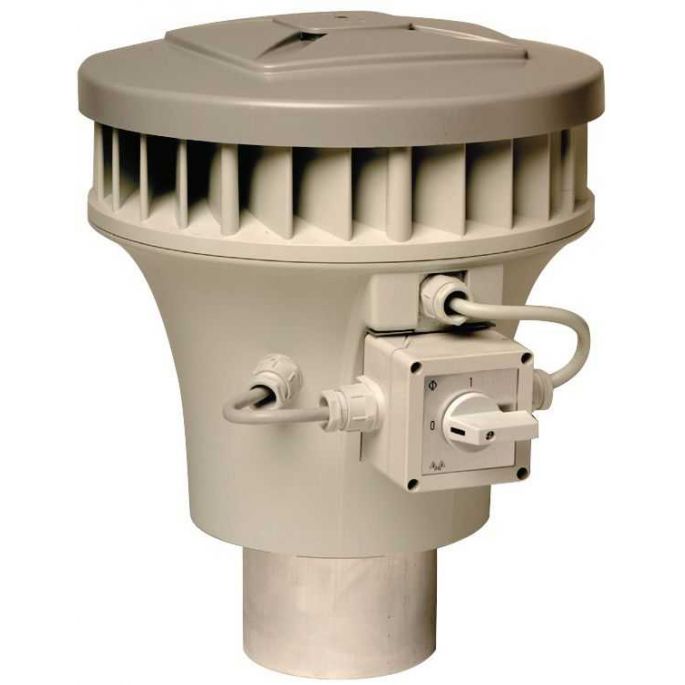 Pijpventilator Zehnder KPM met werkschakelaar (260 m3/h, wisselstroom)