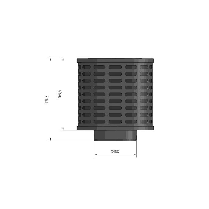Plasmamade Luchtfilter GUC1212 - Ø100 mm - 600 m3/h Plasmamade Luchtfilter GUC1212 - Ø100 mm - 600 m3/h
